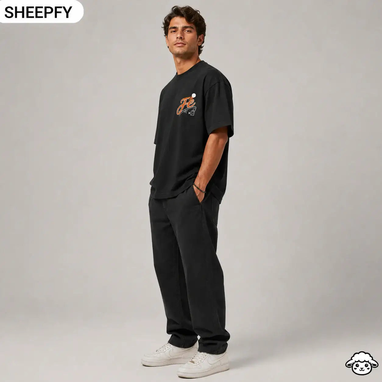 T-shirt oversized de manga curta - Tática da Fé - World Cup Collection - Sheepfy