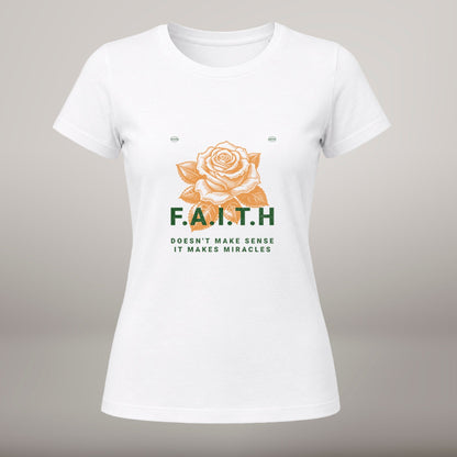 Take It Easy, Have Faith – T-shirt de Manga Curta | Caminho Collection | Sheepfy - Sheepfy