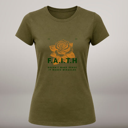 Take It Easy, Have Faith – T-shirt de Manga Curta | Caminho Collection | Sheepfy - Sheepfy