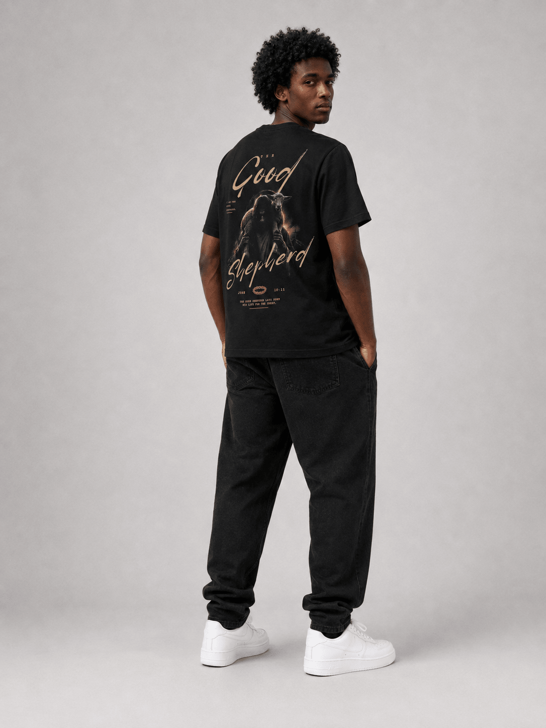 The Good Shepherd – T-shirt cristã de homem – foto 2
