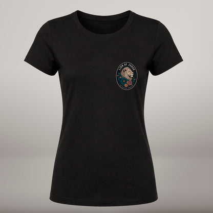 The Lion of Judah Will Fight for You – T-shirt de Manga Curta | Caminho Collection | Sheepfy - Sheepfy
