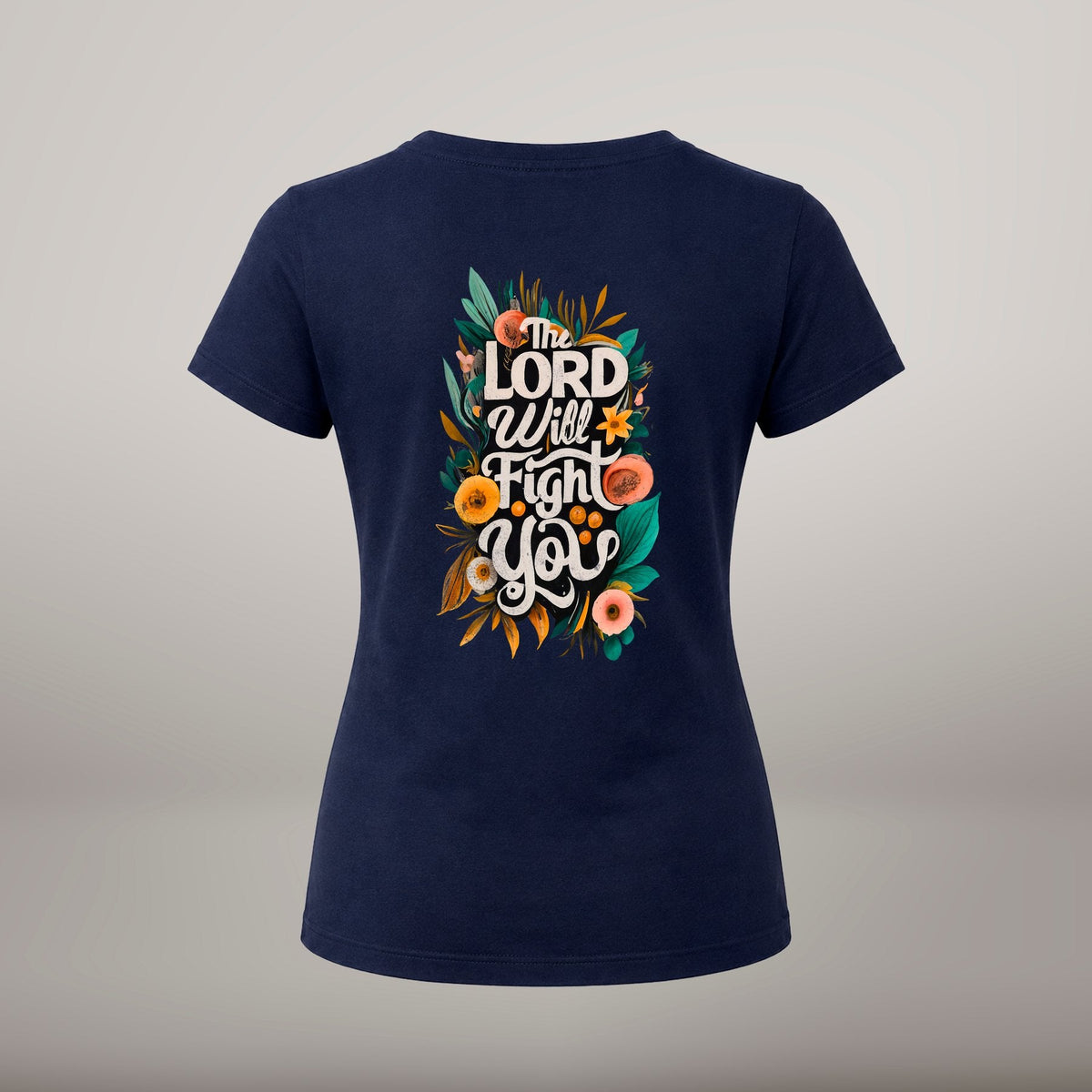 The Lord Fights For Me – T-shirt de Manga Curta | Caminho Collection | Sheepfy - Sheepfy