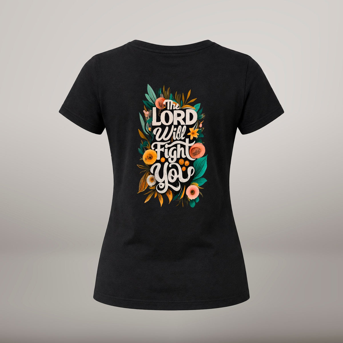 The Lord Fights For Me – T-shirt de Manga Curta | Caminho Collection | Sheepfy - Sheepfy