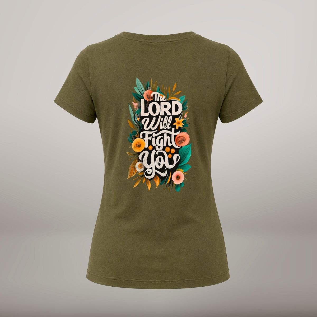 The Lord Fights For Me – T-shirt de Manga Curta | Caminho Collection | Sheepfy - Sheepfy