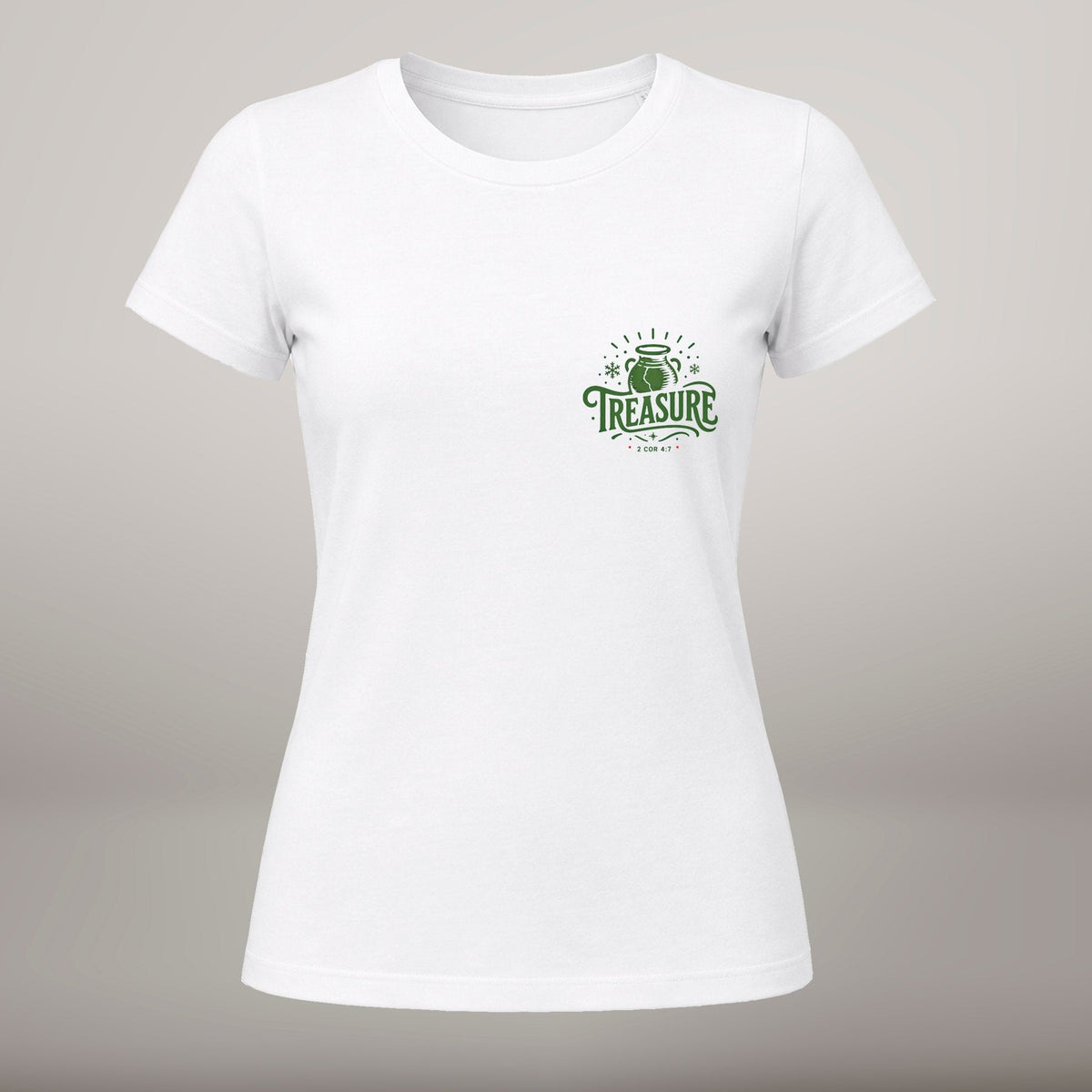 Treasure in Earthen Vessels – T-shirt de Manga Curta | Caminho Collection | Sheepfy - Sheepfy