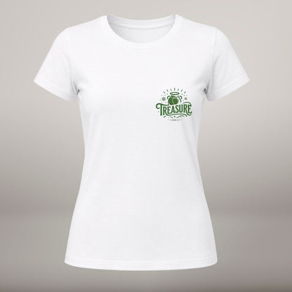 Treasure in Earthen Vessels – T-shirt de Manga Curta | Caminho Collection | Sheepfy - Sheepfy