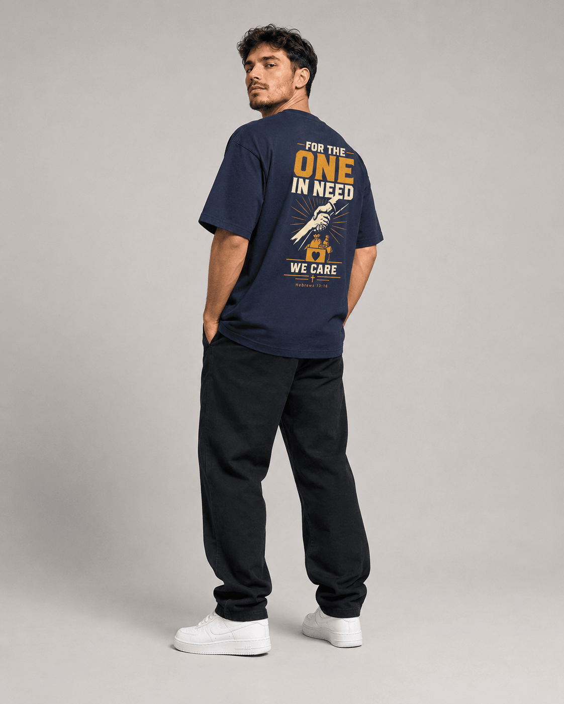 We Care – T-shirt cristã de homem – foto 3