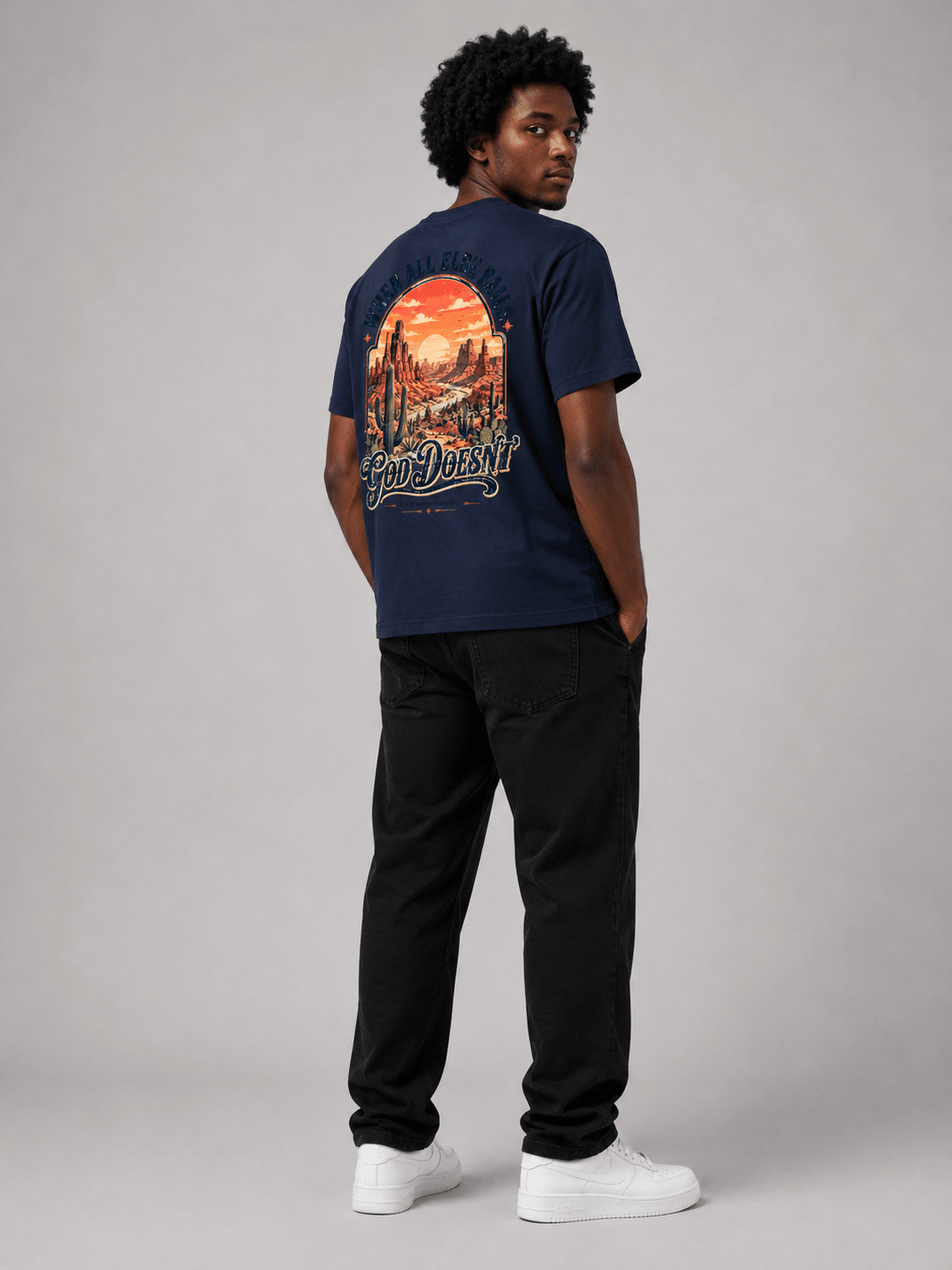When All Else Fails – T-shirt cristã de homem