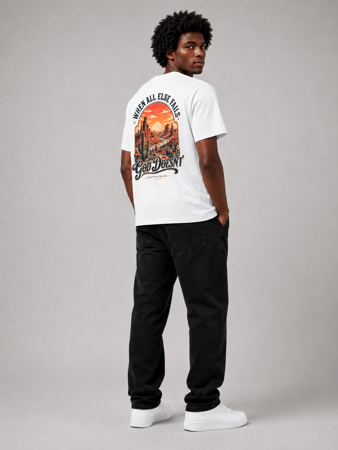When All Else Fails – T-shirt cristã de homem – foto 3