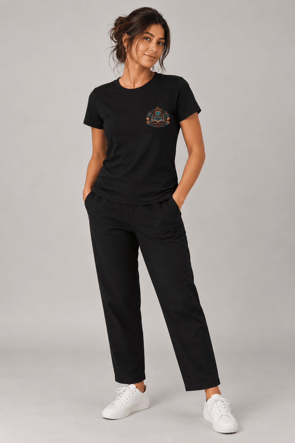 Wisdom Will Save You – T-shirt cristã de mulher – foto 4