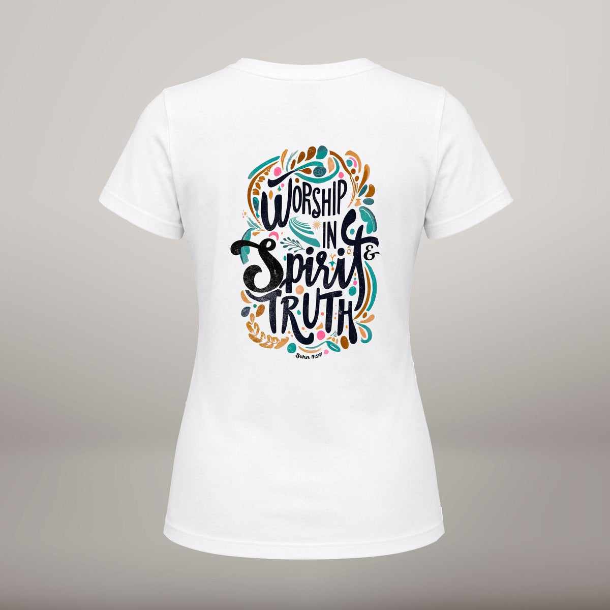 Worship in Spirit and Truth – T-shirt de Manga Curta | Caminho Collection | Sheepfy - Sheepfy