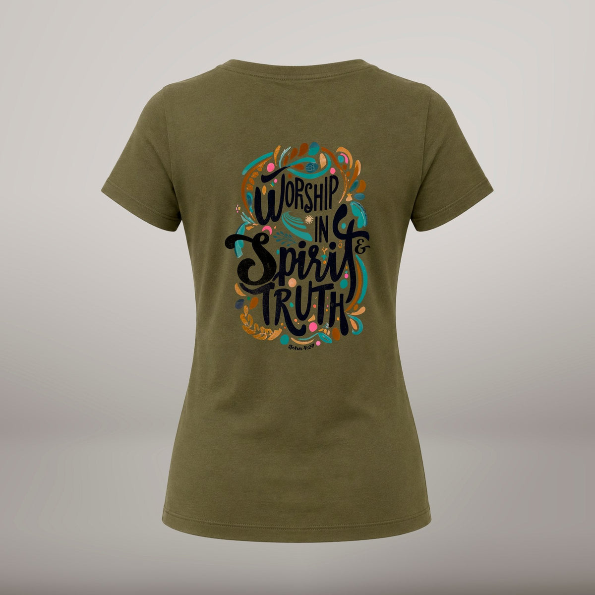 Worship in Spirit and Truth – T-shirt de Manga Curta | Caminho Collection | Sheepfy - Sheepfy