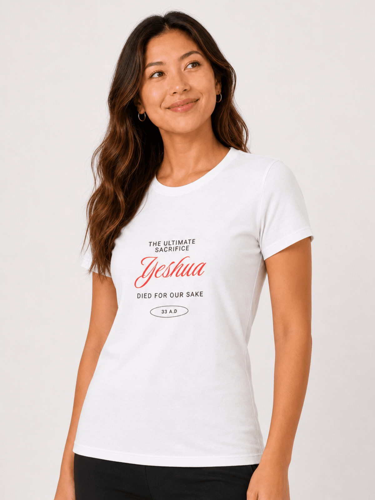 Yeshua – T-shirt cristã de mulher – foto 2